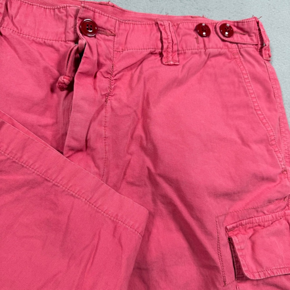 Polo Ralph Lauren Mens Relaxed Fit Cargo Shorts Red Pink Cotton Utility